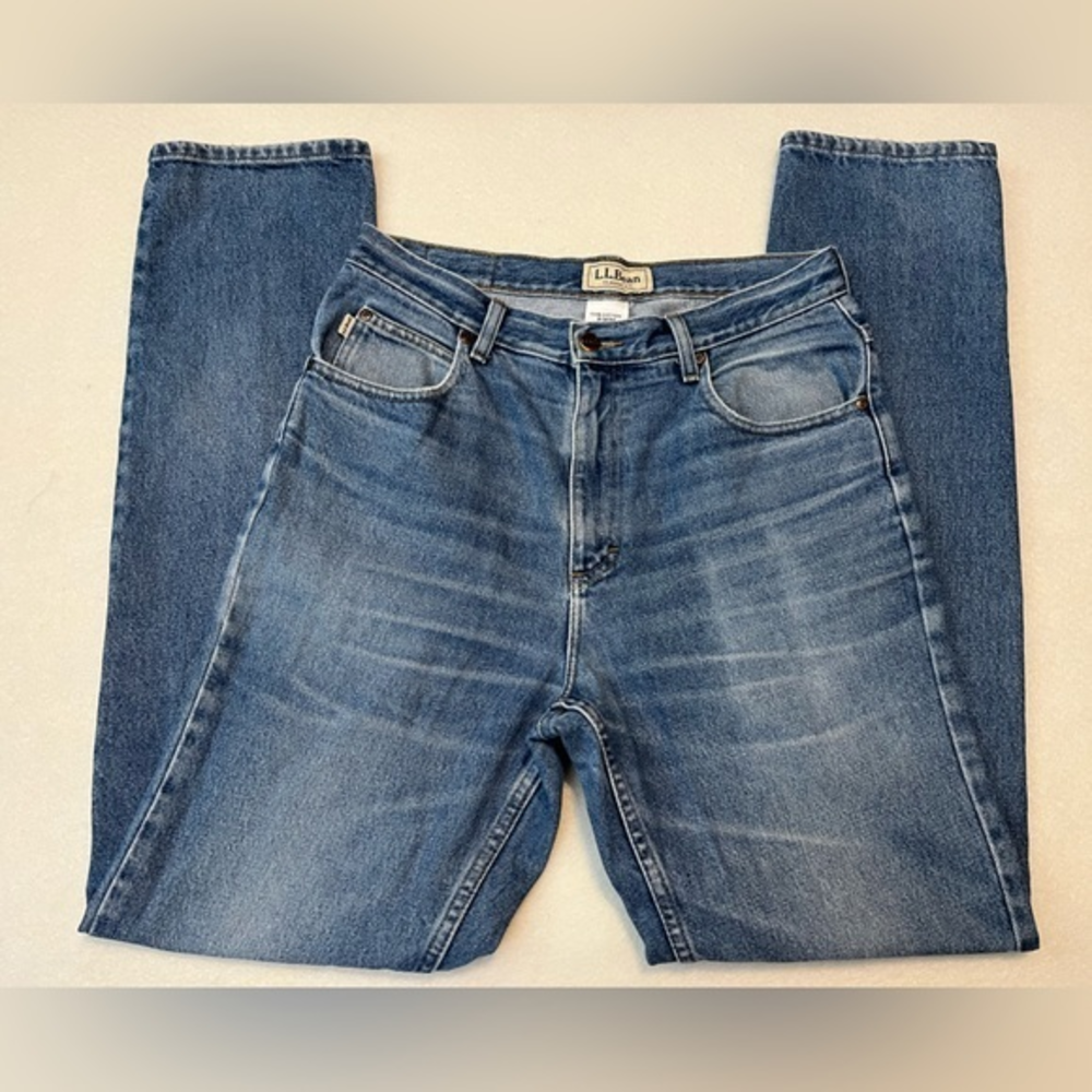 L.L. Bean Classic Fit‎ Jeans Mens 31X34 Med Wash 100% Cotton